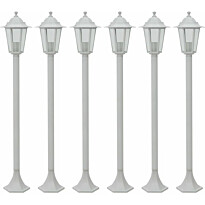 Pylväsvalaisimet puutarhaan 6kpl e27 110cm alumiini