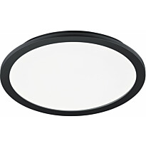 LED-plafondi Trio Camillus, 40cm, upotettava, mattamusta