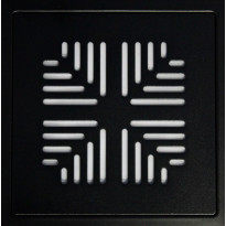 Lattiakaivon kansi Raksa Design, Tähkä, 197x197x4, RST, musta