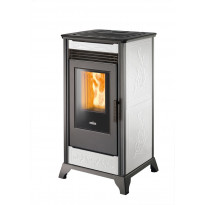 Pellettitakka Ravelli RV80, 8kW, valkoinen