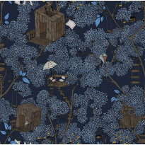Tapetti Rebel Walls Treehouse Night