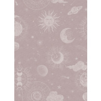 Tapetti Rebel Walls Planetarium Pink