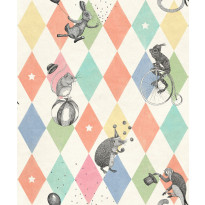 Tapetti Rebel Walls Circus Corner Rainbow