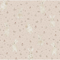 Tapetti Rebel Walls Bunny Field Pink