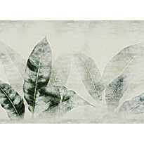 Kuvatapetti Rebel Walls Misty Leafs vihreä, mittatilaus, non-woven