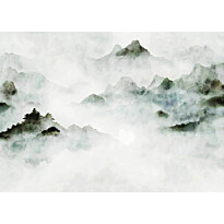 Kuvatapetti Rebel Walls Serene Mountains vihreä, mittatilaus, non-woven