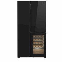 Jääkaappipakastin Teka RLF85950 Side-by-side, 92cm, integroitu viinikaappi, musta