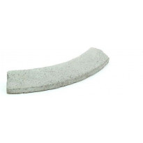 Liimattava reunakivi Rudus, kaarre R750 kupera, 589x130x80mm, sileä, harmaa