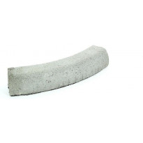 Liimattava reunakivi Rudus, kaarre R1000 kupera, 523x130x120mm, sileä, harmaa