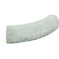 Liimattava reunakivi Rudus, kaarre R750 kupera, 780x130x160mm, sileä, harmaa
