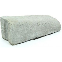 Liimattava madalluskivi Rudus, 16&gt;6cm, oikea, 390x130mm, sileä, harmaa