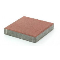 Betonilaatta Rudus, 298x298x50mm, sileä, punainen