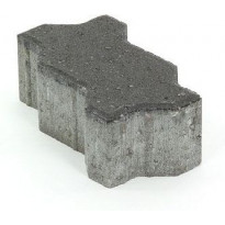Pihakivi Rudus Unikivi 80, 225x112,5x80mm, sileä, musta