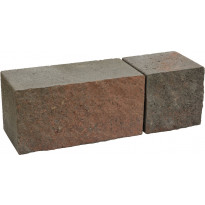 Muurikivi Rudus Antikko, 330x165x165mm, profiloitu, punamusta