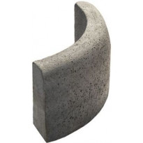 Upotettava reunakivi Rudus J8, kaarre R500 kupera, 800x110x300mm, sileä, harmaa