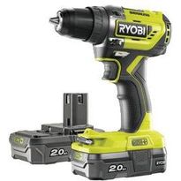 Akkuporakone Ryobi ONE+ R18DD5-220S, 40Nm, 18V, 2x2.0Ah akuilla