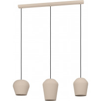 Riippuvalaisin Eglo Cambaito, 3-osainen, 89,5x19,5cm, hiekka