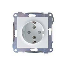 Pistorasia ELKO Plus, 1-osainen/16A/IP20 UKJ, valkoinen