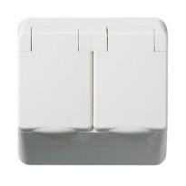 Pistorasia Schneider Electric 2-osainen, uppo-asennettava /16A/IP44 UPJ 1X VA Exxact