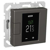 Termostaatti Schneider Electric WTH16 16A USE IP20 VAL, viikko-ohjelmoitava, antrasiitti, Exxact