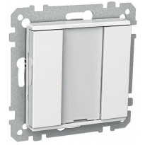 Painike KNX 2-osainen P 2 T USE UK valkoinen ExxactPrimo