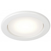 LED-alasvalo Airam Planex, 5W/828, GX53, Ø104x39mm, IP23, valkoinen