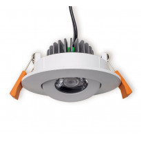 LED-alasvalo Ensto Velox, ALS90NR/3K, 4W/830, Ø90x41mm, IP20, valkoinen