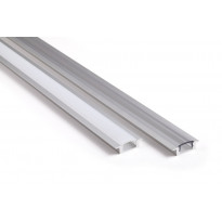 Asennusprofiili Airam Slimline 7 R Apus II LED-nauhalle, uppoasennus, opaali, 2m