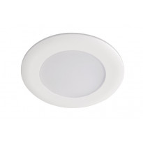 LED-alasvalo Airam Slim Duo IP44 8W/830/840 Dim valkoinen