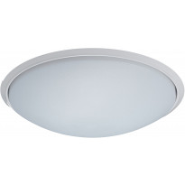 LED-yleisvalaisin Lumiance Giotto, ø305mm, uppoasennettava, 19W, 3000K, IP44, valkoinen