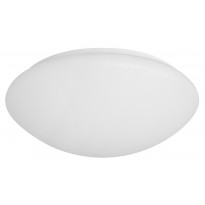 LED-plafondi Airam Bruno, 27W/830, Ø375x110mm, himmennettävä, IP44, valkoinen/opaali