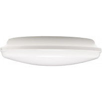 LED-tunnistinvalaisin Airam Lumi II 320, 12W/840, PIR M-S, Ø320x94mm, IP44, valkoinen/opaali