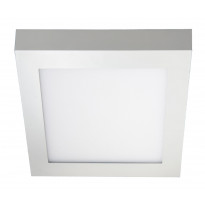 LED-yleisvalaisin Airam Kubo II 175, 12W/830, 175x175x38mm, himmennettävä, IP20, valkoinen/opaali