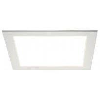 LED-paneeli Airam Flat N II, 9W/830, 120x120mm, himmennettävä, IP44, valkoinen/opaali