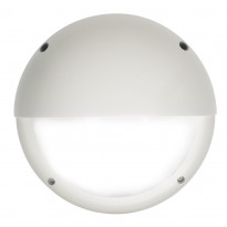 LED-ulkoseinävalaisin Airam Cestus Round Eye, max 100W, E27, Ø261x150mm, IP65, valkoinen/opaali