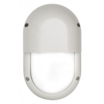 LED-ulkoseinävalaisin Airam Cestus Vertical Eye, max 100W, E27, 270x165x110mm, IP65, valkoinen/opaali