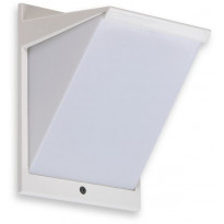 LED-ulkoseinävalaisin Ensto AVR8 eWay, IP44, 9W/830, valkoinen, polykarbonaattikuvulla
