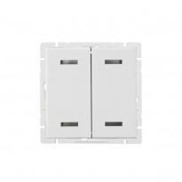 Pienjännitepainike ABB Impressivo, 4-osainen, 1A, 5-24V AC/DC, IP20, valkoinen