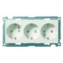 Pistorasia ELKO Plus, 3-osainen 16A/250V/IP21 UKR, valkoinen