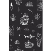 Tapetti Kids Walls 45842, vinyylipinta, musta
