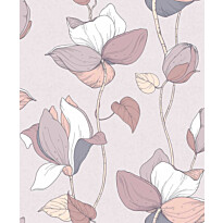 Tapetti Flora Lily, vinyylipinta, eri värejä