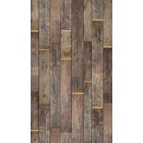 Kuvatapetti One Roll One Motif Wood in Gold, 1.59x2.80m, non-woven 