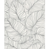 Tapetti Phoenix A50901, 0.53x10.05m, non-woven, mustavalkoinen