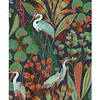 Tapetti Ciara Tropical Cranes, vinyylipinta, eri värejä