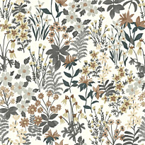 Tapetti Grandeco Arcadia A70901, non-woven, vinyylipinta, harmaa/ruskea