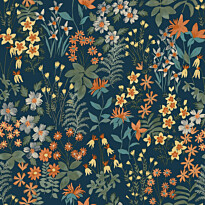 Tapetti Grandeco Arcadia A70903, non-woven, vinyylipinta, sininen