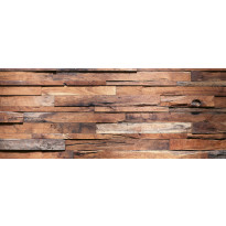 Kuvatapetti Dimex Wooden Wall, 375x150cm, ruskea, puukuosi