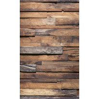 Kuvatapetti Dimex Wooden Wall, 150x250cm, ruskea, puukuosi