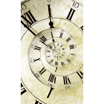 Kuvatapetti Dimex Spiral Clock, 150x250cm, beige, sileäpintainen
