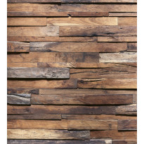 Kuvatapetti Dimex Wooden Wall, 225x250cm, ruskea, puukuosi